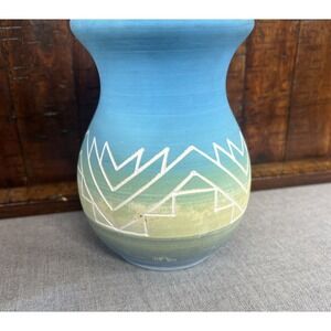 Sioux Pottery, South Dakota Signed‎ Pottery Vase by Little Thunder